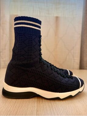 Fendi Black Knit Sock Sneakers